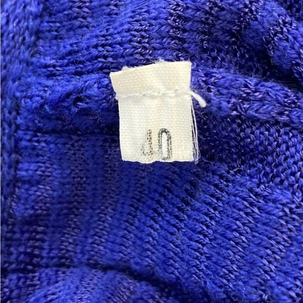 Missoni Blue V-Neck Ribbed Sweater - Picture 4 of 4